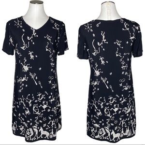 Vintage David Dart Pictograph Dress